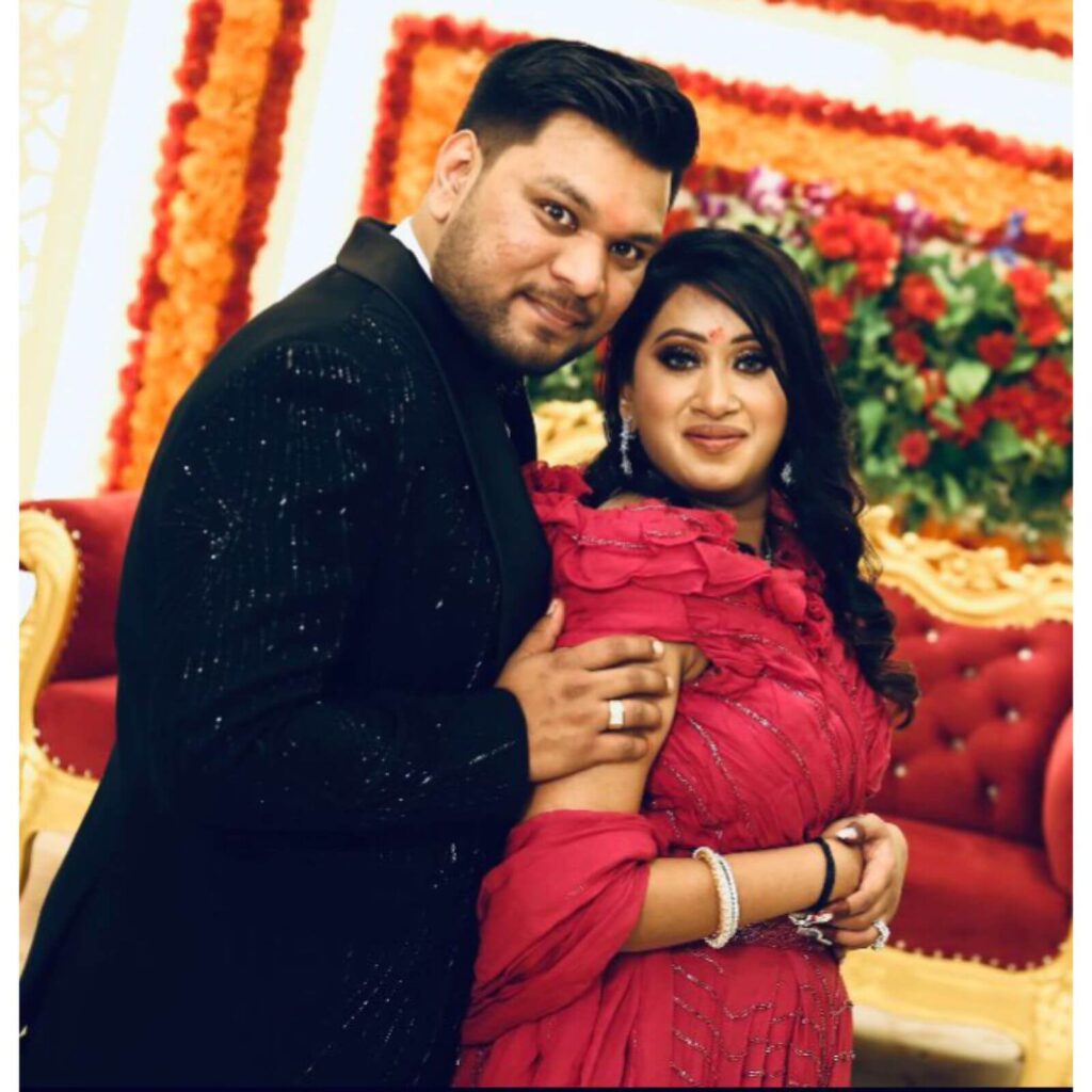 Dietician Shweta Gupta with her husband. Story by The Winged Women