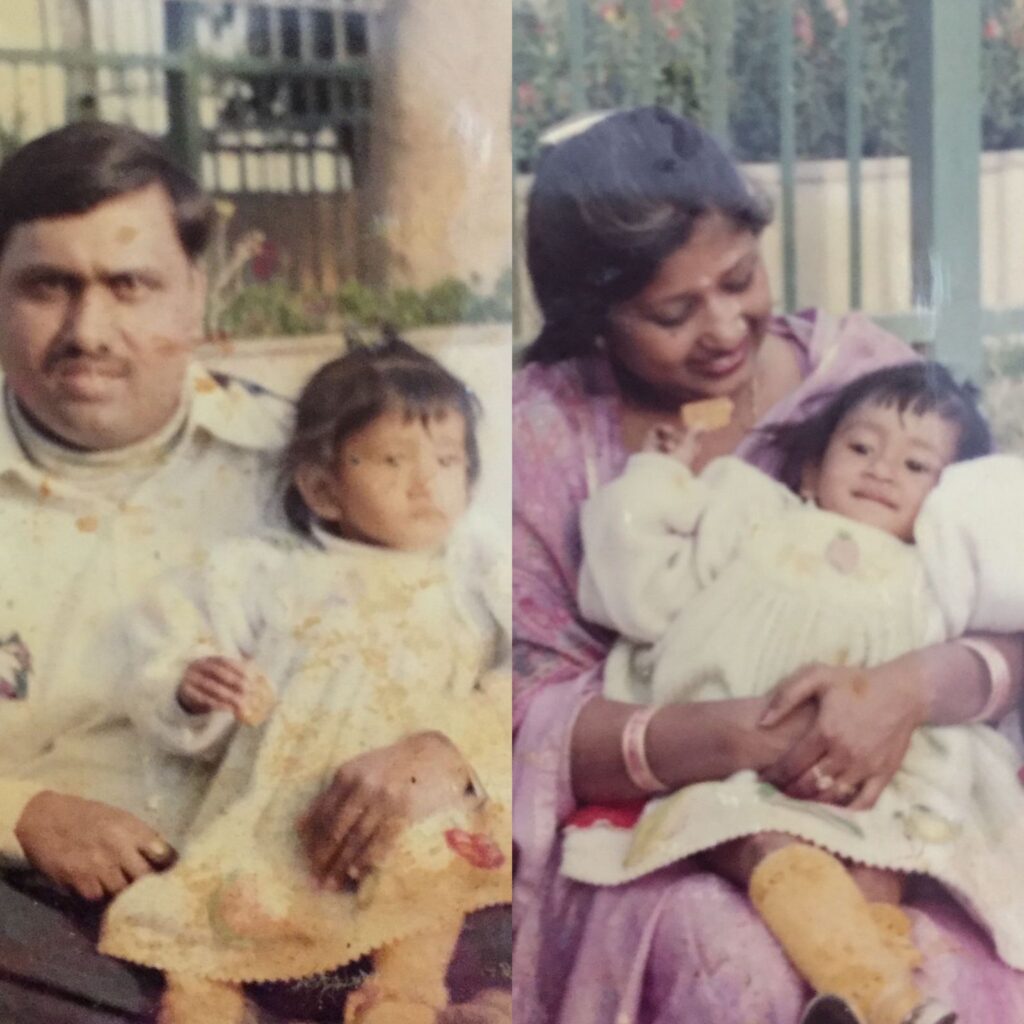 Childhood pictures of dietician Shweta Gupta. Story by The Winged Women