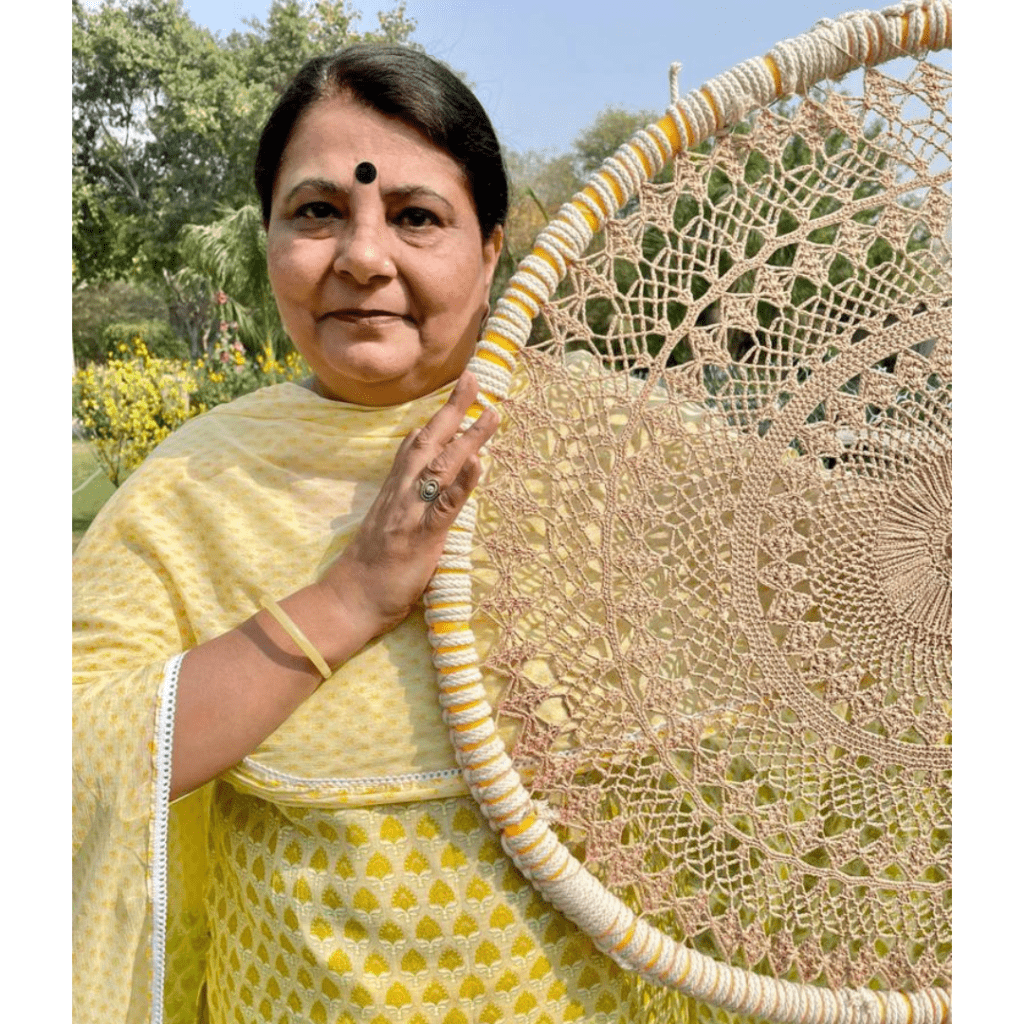 Nishtha's handmade, a successful crochet business run by a 56-yea-old woman