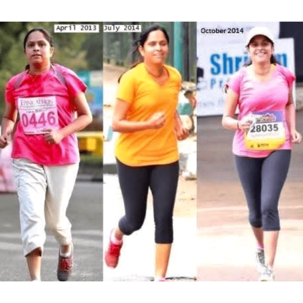 Indian female runner Suma Sampath running marathons at the age of 50